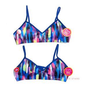 2 Maidenform Colorful Blue Youth Girl's Bras